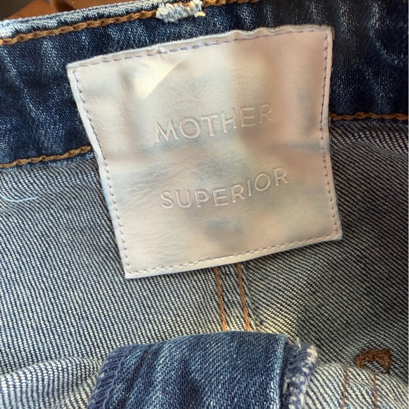 MOTHER Women's Blue Straight Jeans - Picture 3 of 9